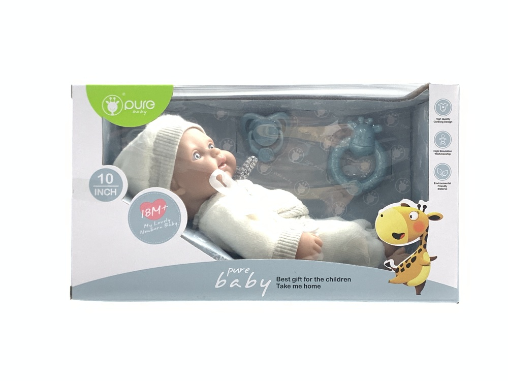 Кукла мальчик винил 25см "Pure Baby"  DF10-006D