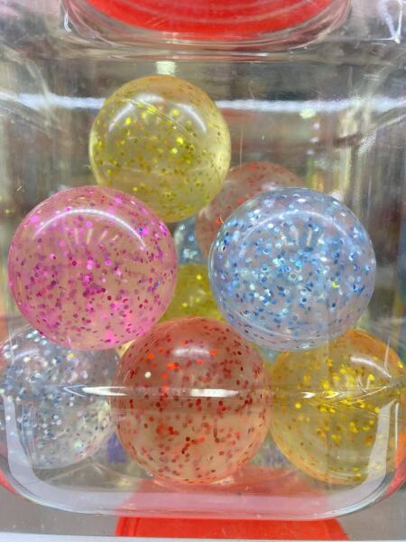 Попрыгунчик Glitter 45мм (банка) KD-45J