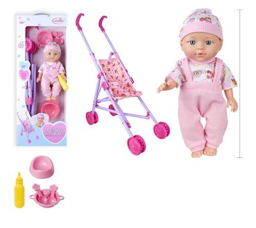 Игровой набор кукла 29см с коляской HX830-5