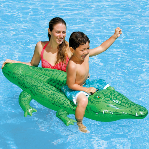 INTEX Plută-saltea gonflabilă “Crocodil” cu mâner, 168х86 cm, până la 40 kg, 3+ 58546