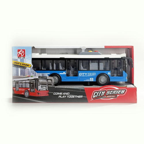 Автобус инерц. "City Bus", свет/звук,  RJ5503