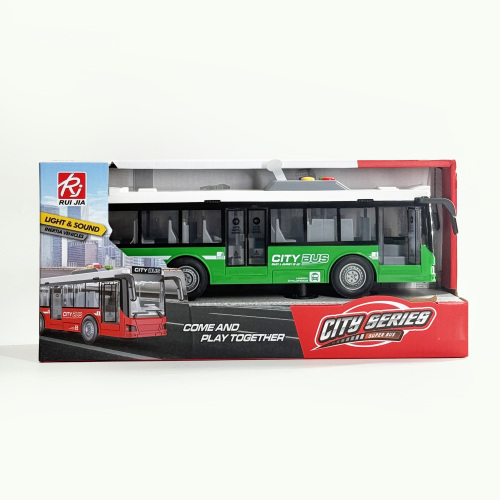 Автобус инерц. "City Bus", свет/звук,  RJ5503