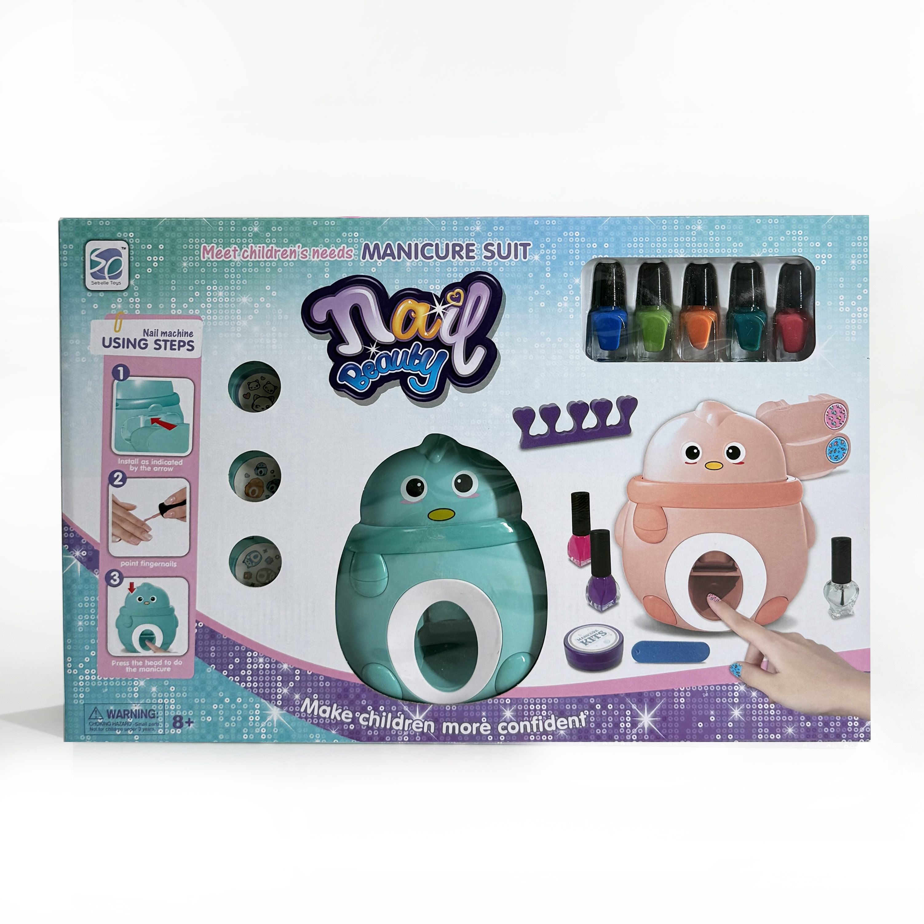 Set de joacă pentru unghii cu lampă "Nail Beauty", 1026-13