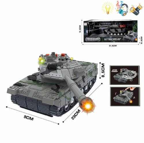 Танк на п/у со светом и звуком, аккум., USB, 4 функции 383-61A