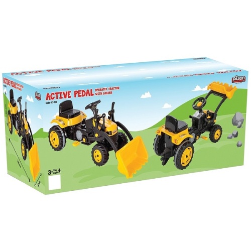 Tractor Excavator cu pedale „Active”, galben 07315