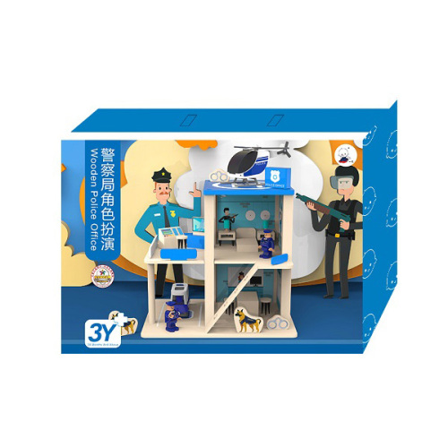 Деревянный игровой набор "Полицейский участок" S04B002