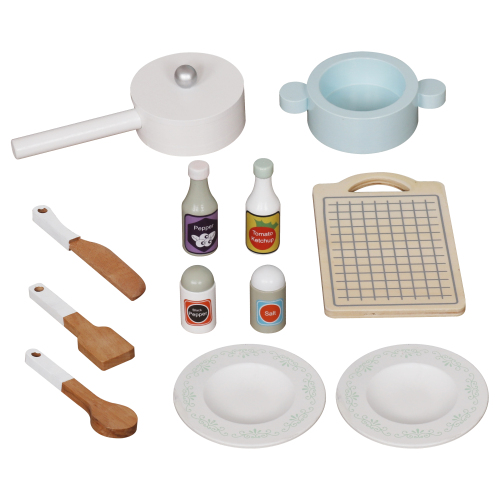 Деревянная Кухня с аксессуарами и функциами 68*25.6*81cм, синяя W10C573H