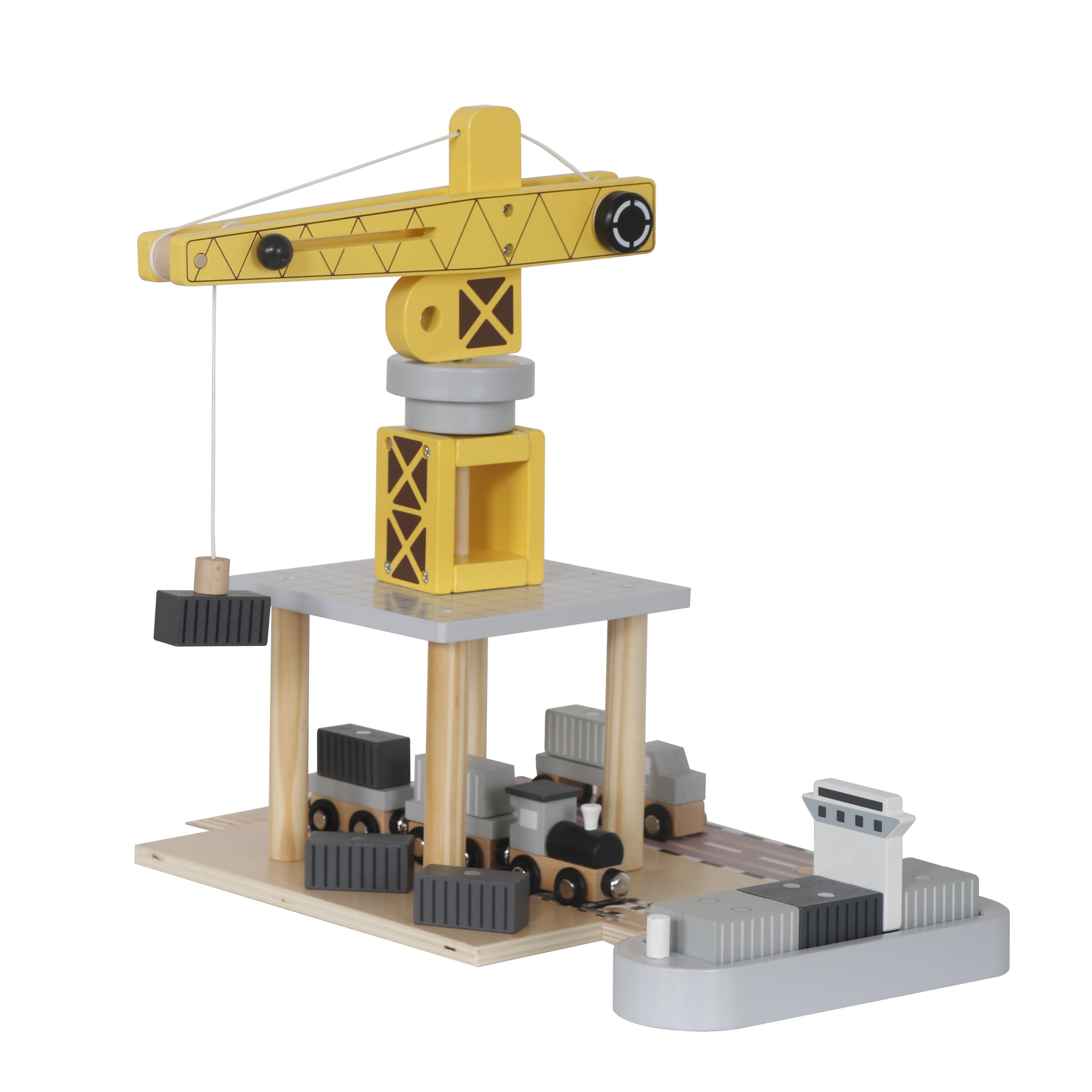 Set de joaca din lemn "Port" W04A635
