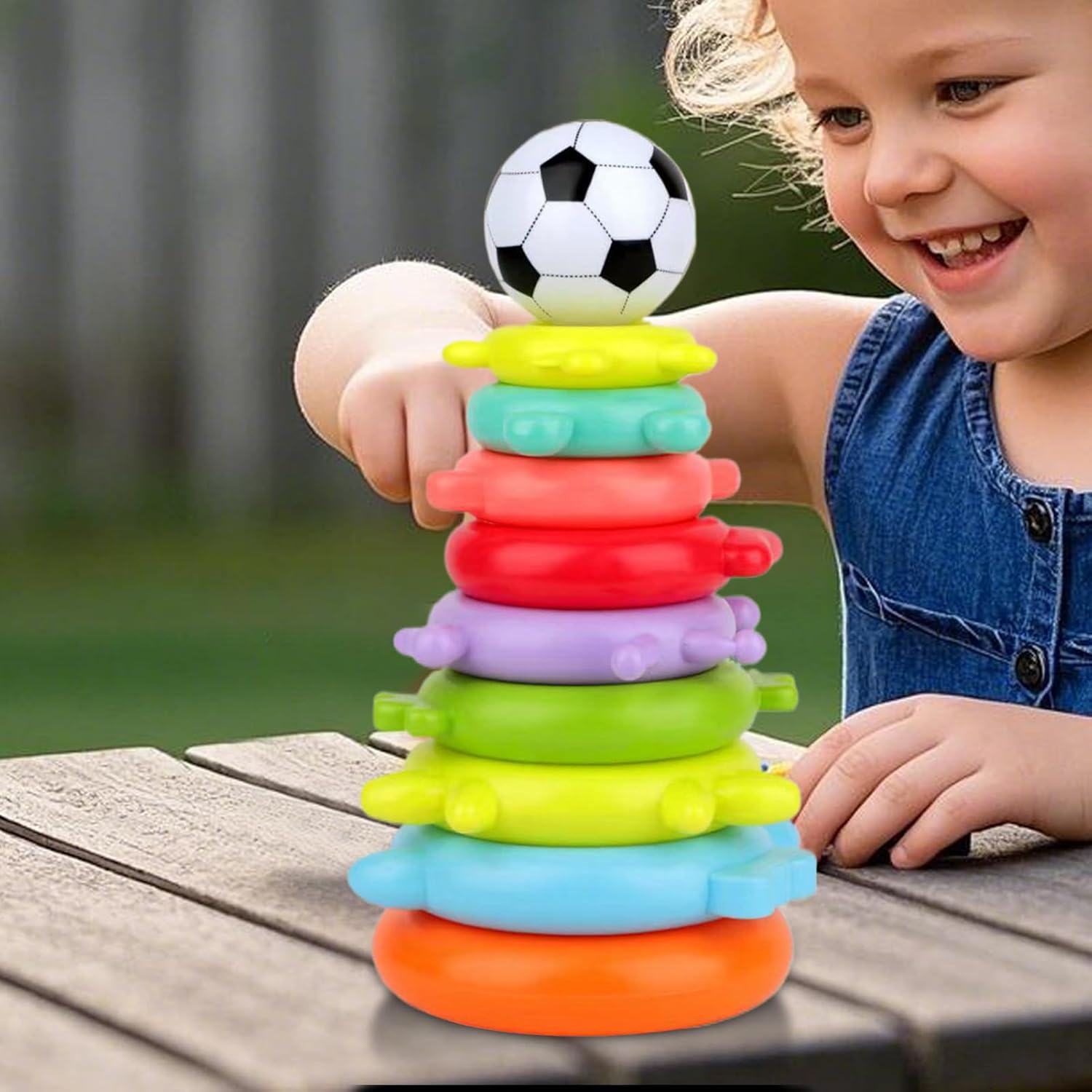 Пирамидка 12 колец "Football" JY3310