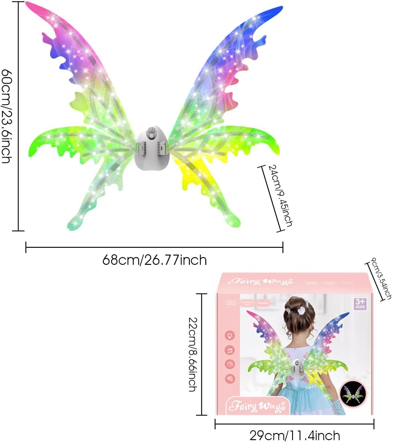 Aripi de fluture cu lumini C50-1