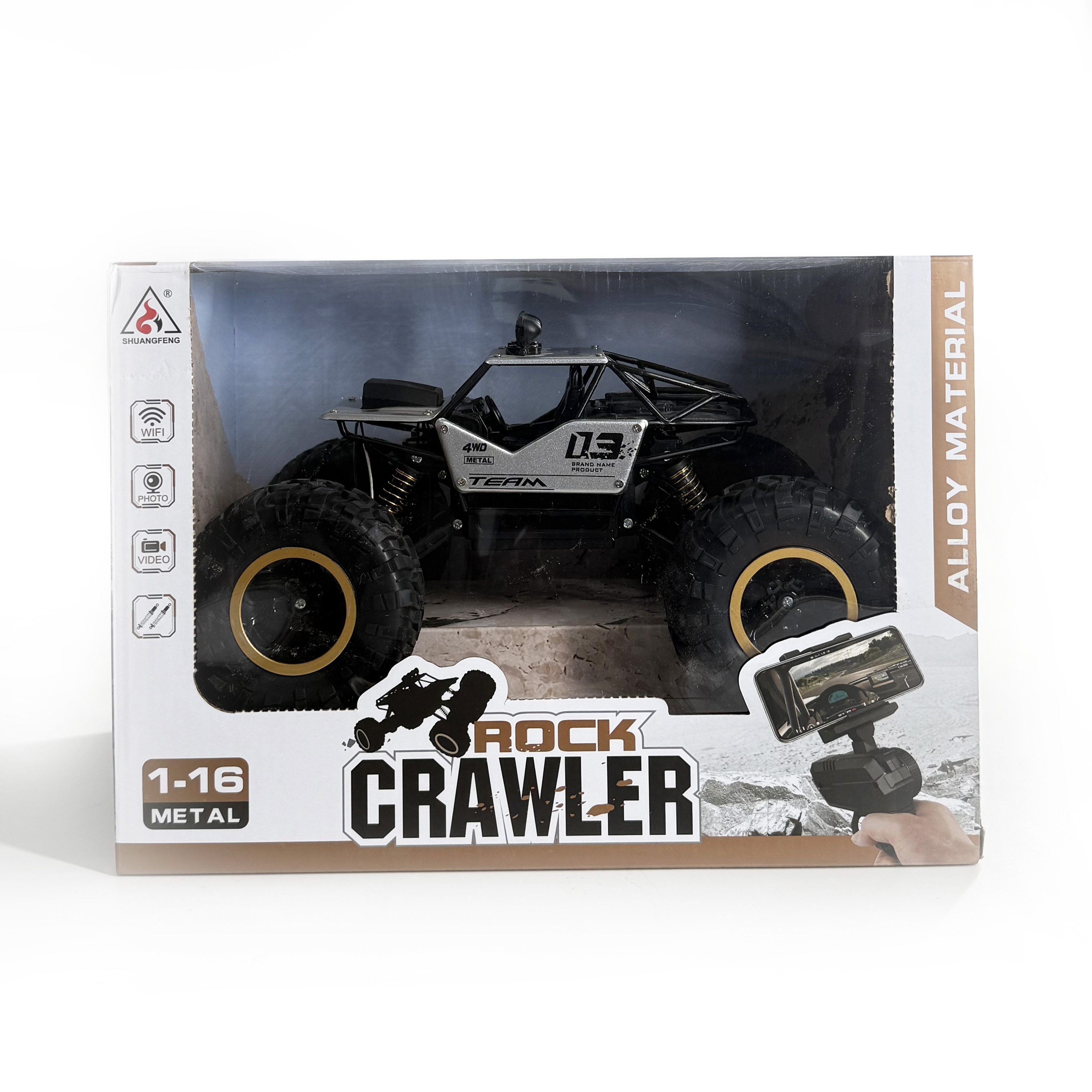 Машина металл "Rock Crawler" 1:16 на п/у, аккум. 6141