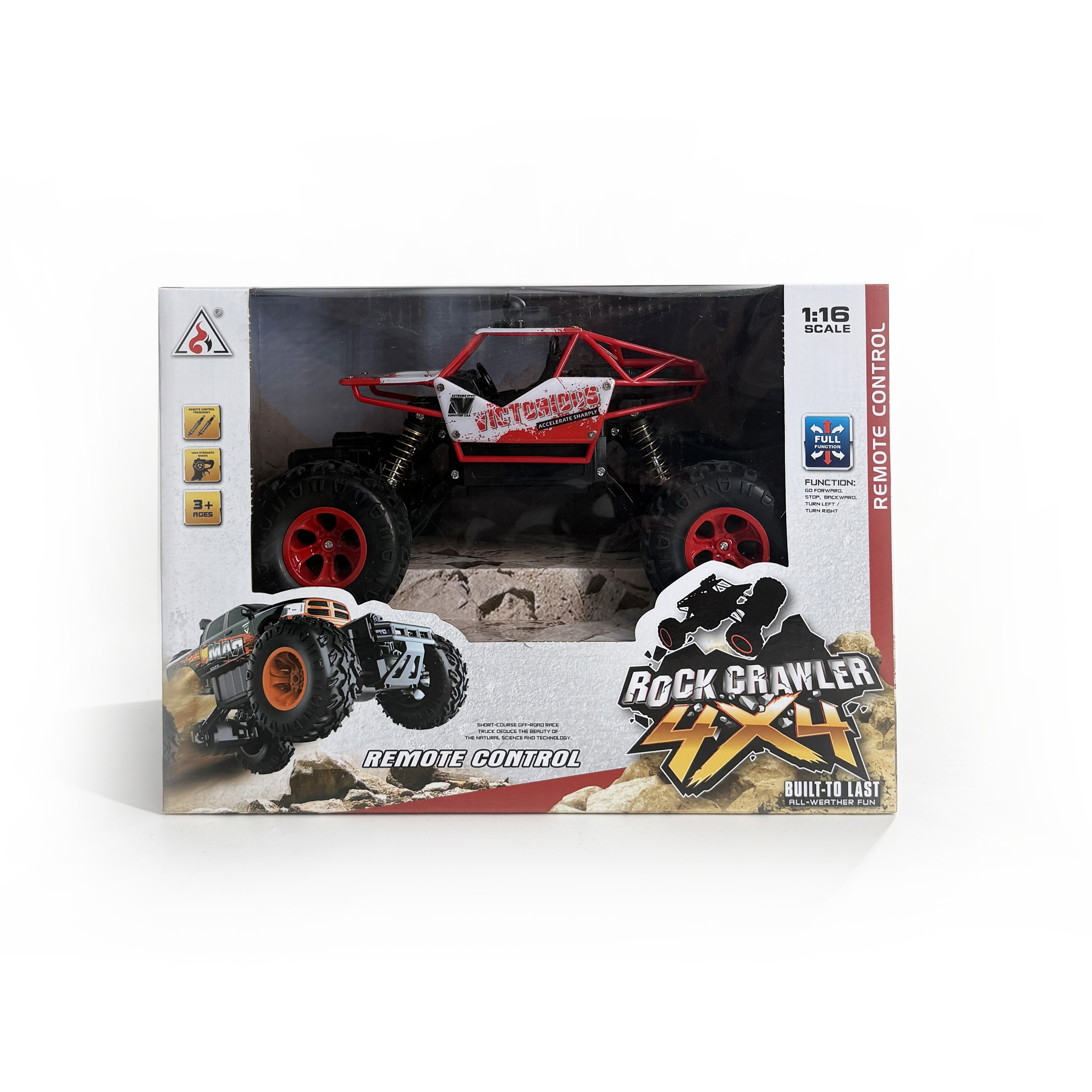 Mașină metalică „Rock Crawler” 1:16 cu telecomandă, baterie 6248