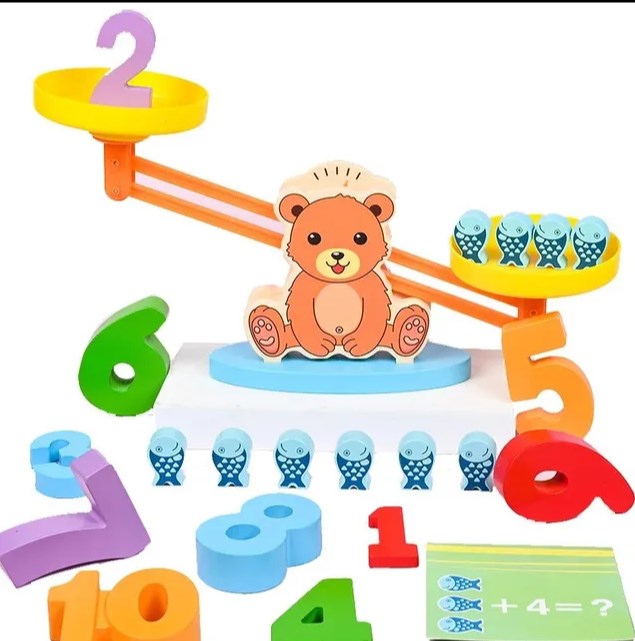Деревянная игра балансир "Медвежонок" S11F002