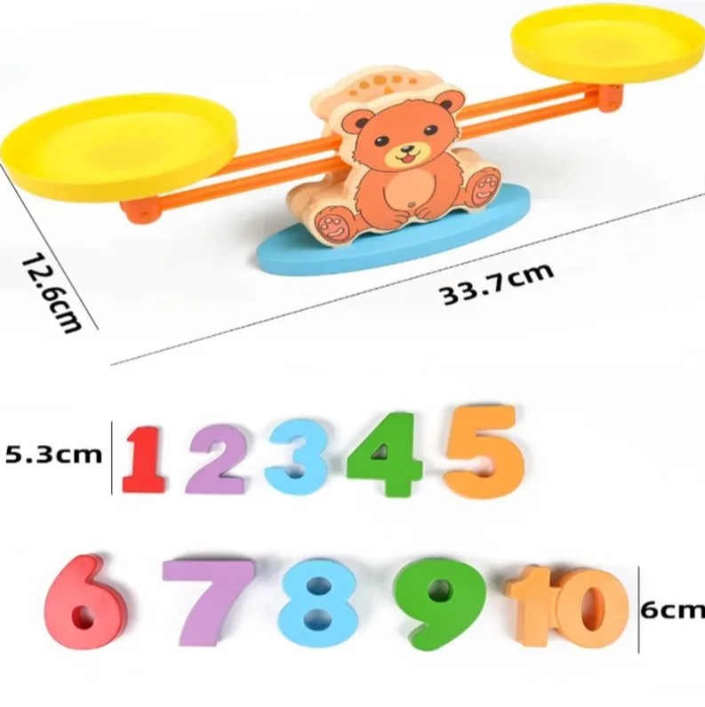 Деревянная игра балансир "Медвежонок" S11F002