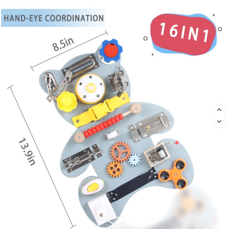 Деревянный развивающая игрушка Мишка S12D010