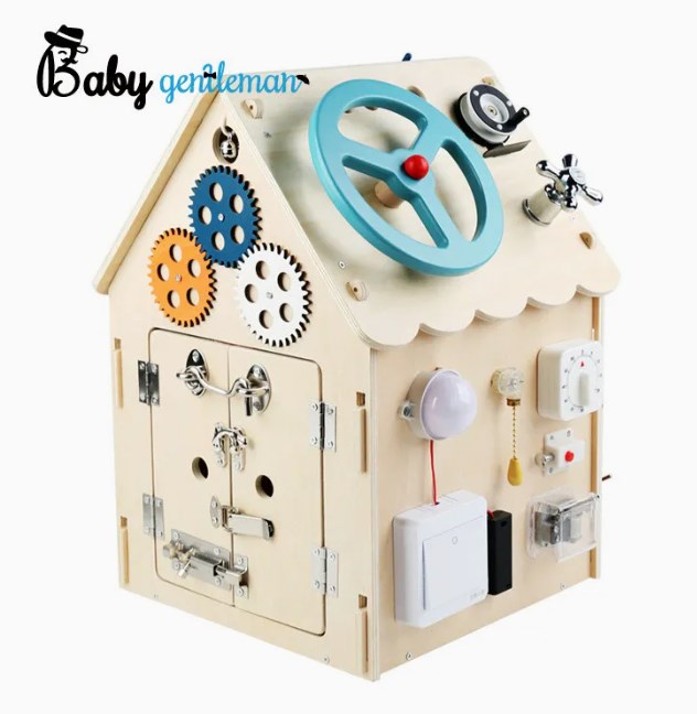 Busyboard din lemn "Casuta" S12D011