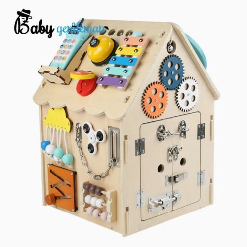 Busyboard din lemn "Casuta" S12D011