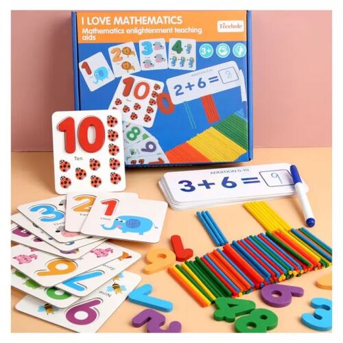 Set de joaca din lemn "matematica"  S12E007