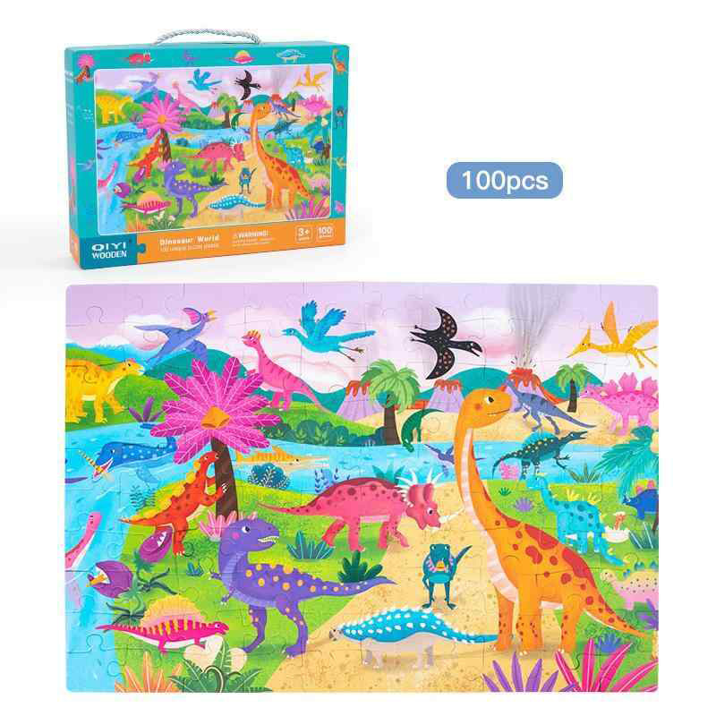 Puzzle-uri din lemn 100 buc S14A002
