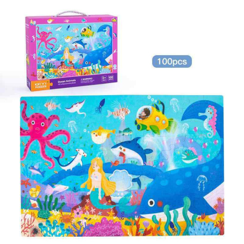 Puzzle-uri din lemn 100 buc S14A002