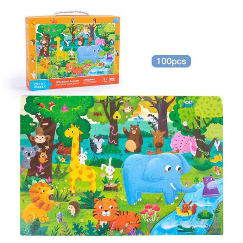 Puzzle-uri din lemn 100 buc S14A002