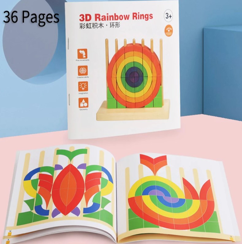 Деревянная развивающая игра Цветные полукруги S13D005