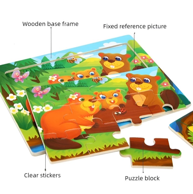 Puzzle-uri din lemn pentru copii S14A004