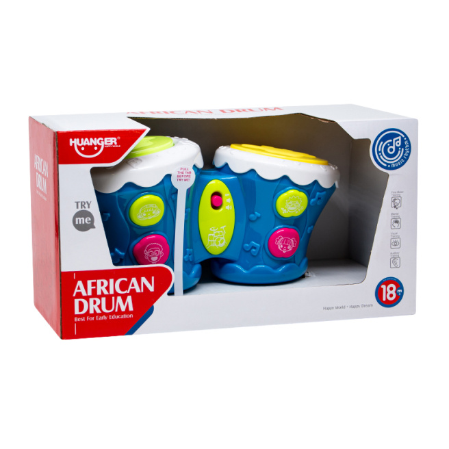 Jucarie "Tobă" cu sunet, albastru, cod 572009