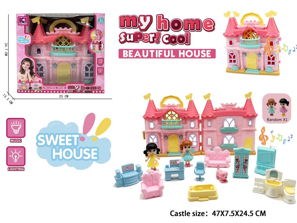 Casă de păpuși „Casă dulce” 66004B