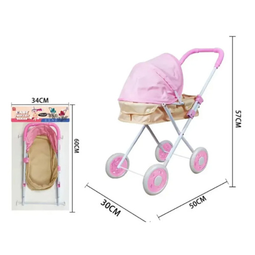 Cărucior roz pentru păpuș 936-4S