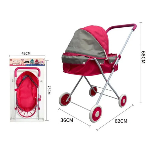 Cărucior roz pentru păpuș 936-4S