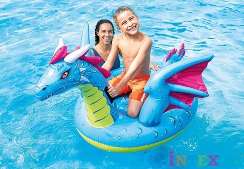 Plută-saltea gonflabilă “Dragon” cu mânere 57563