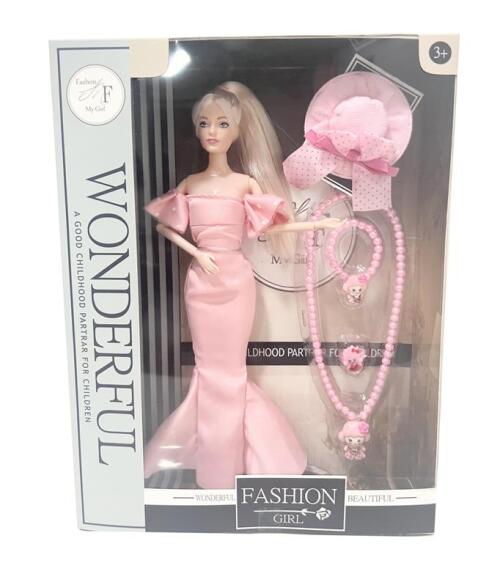 Păpușă „Minunată” de 28 cm cu accesorii, roșie P1849