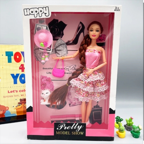 Păpușă cu articulații sferice de 28 cm și accesorii 86-1303