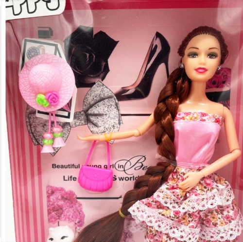 Păpușă cu articulații sferice de 28 cm și accesorii 86-1303