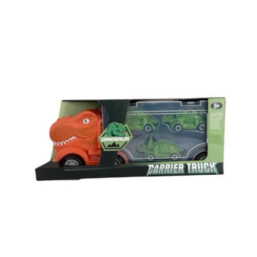 Mașină dinozaur cu 3 dinozauri, verde 15-10