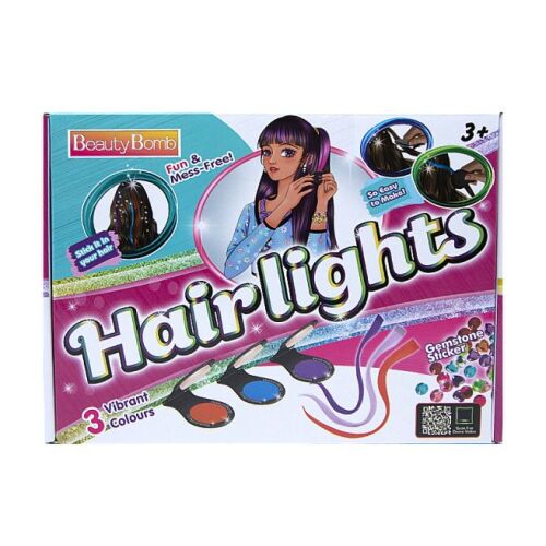 Set de colorare a parului cu sclipici „Hairlights” 622074