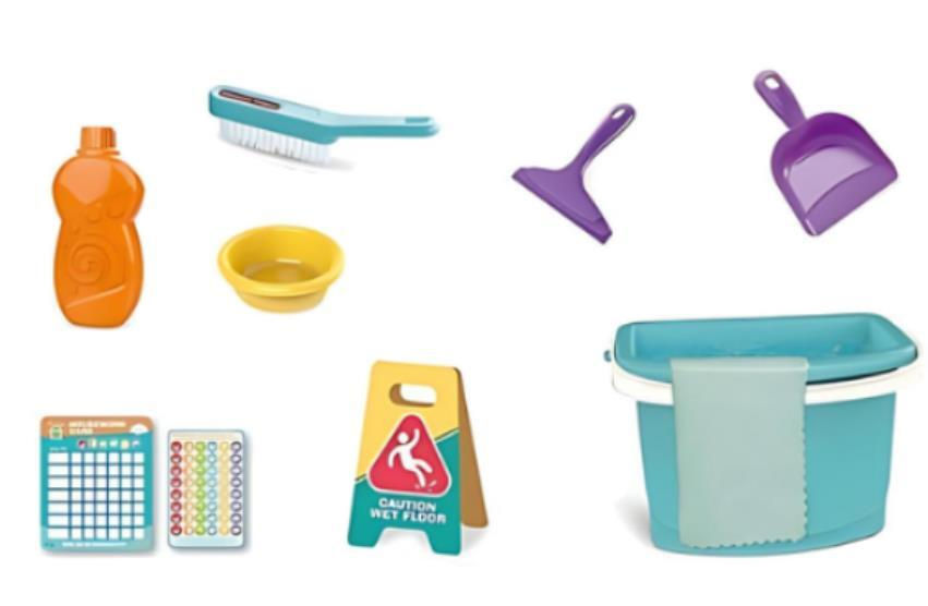 Детский набор для уборки с ведром HJ613A