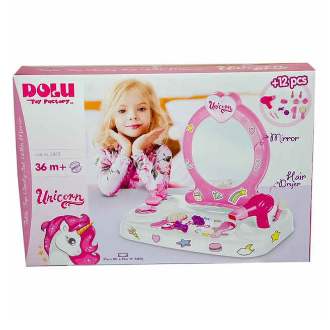 Игровой столик с зеркалом для девочек, Dolu  53295