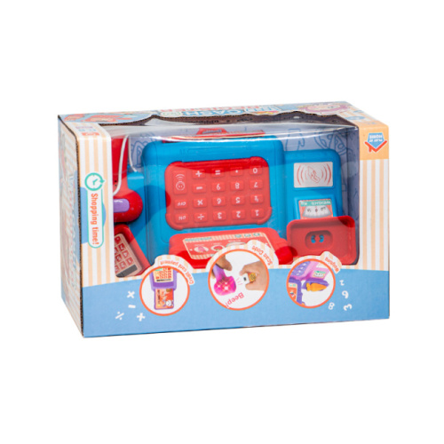 Aparat de casă „Cash Register” cu bancnote roșu+albastru  592082