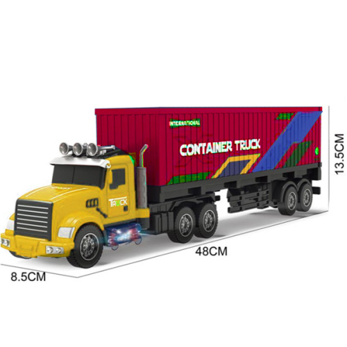 Camion container, telecomandă, USB, baterie, roșu 666-149