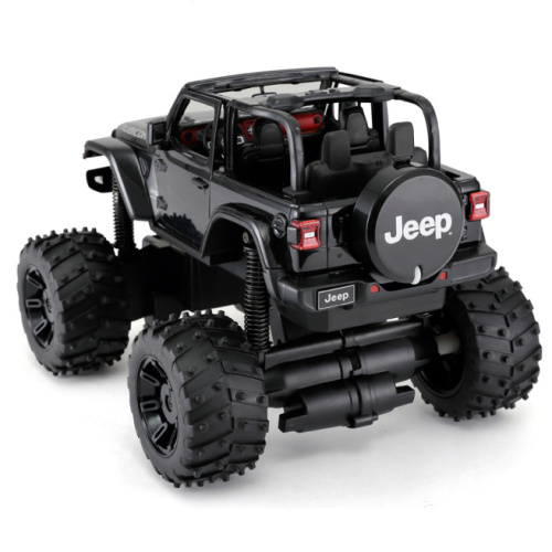 Masina cu telecomanda RASTAR 1:14 JEEP Wrangler JL with Big foot design, neagra 27067